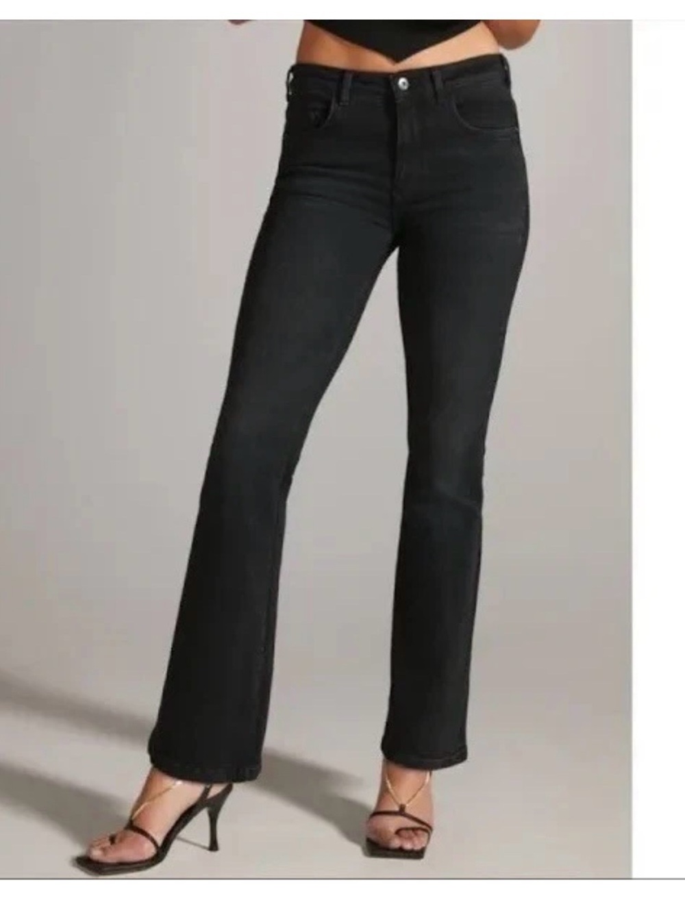 Anthropologie Pilcro Demilune Bootcut Jeans Size 32 Washed Black